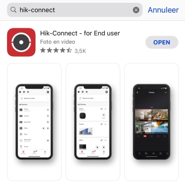 Hik-Connect app downloaden